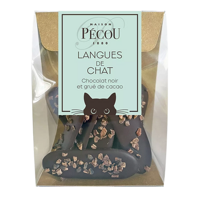 MAISON PECOU Dark Chocolate Langue de Chat 80g