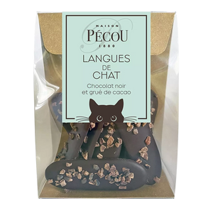 MAISON PECOU Dark Chocolate Langue de Chat 80g