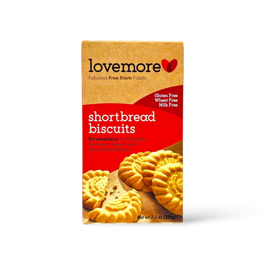 Lovemore Gluten Free Shortbread Biscuits 200g