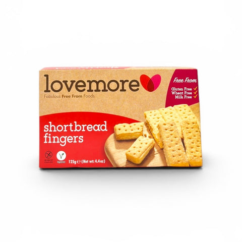 Lovemore Gluten Free Shortbread Fingers 125g