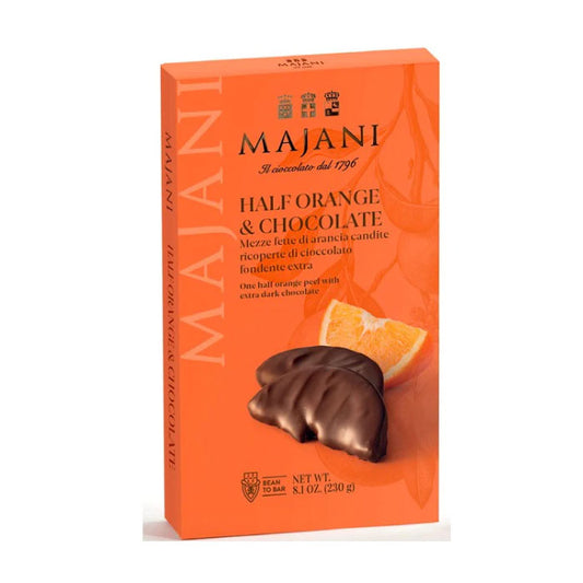 MAJANI Half Candied Orange Slices Coated with Dark Chocolate 230g
