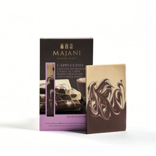 MAJANI White with Cappuccino Chocolate Bar 250g