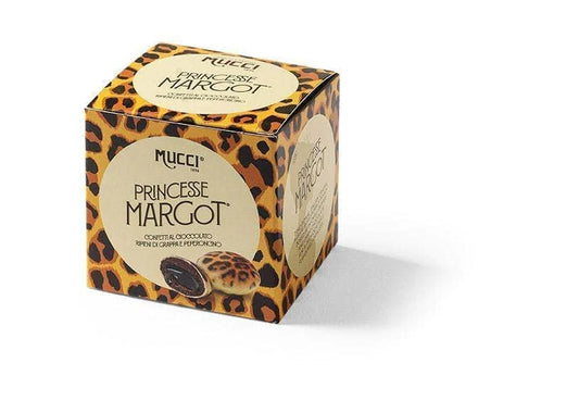 Mucci Princesse Margot Grappa Dark Chocolate Dragees 75g