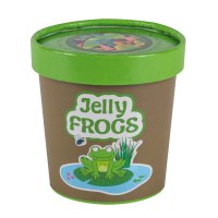 Meadowberry Jelly Filled Frogs Bug Pot 120g with green lid