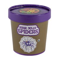 Meadowberry Sour Jelly Spiders Bug Pot 130g with purple lid