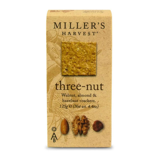 Miller's Harvest Three Nut Crackers 125g