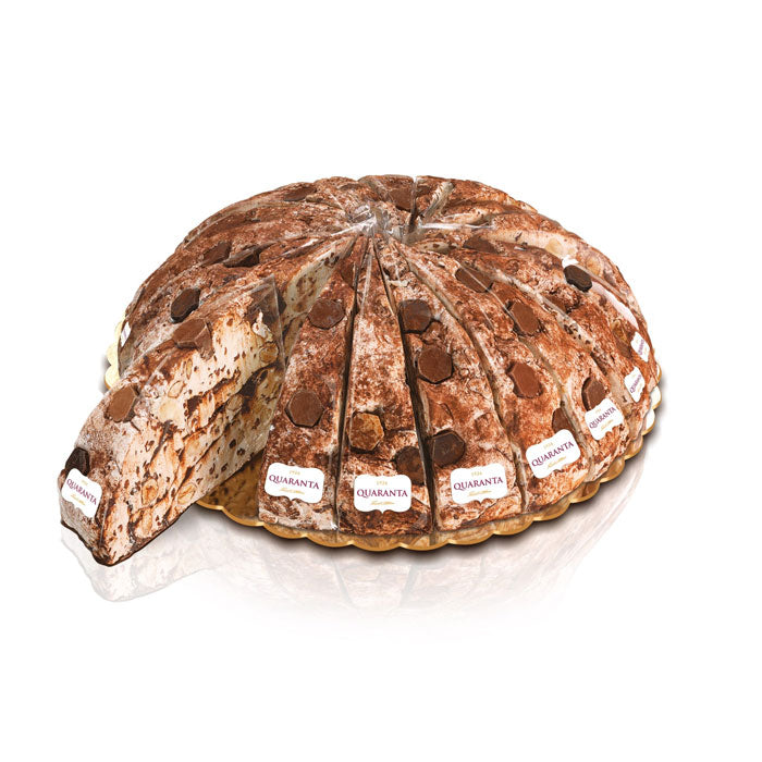 Quaranta Mixed Chocolate Soft Nougat Cake Slice 165g