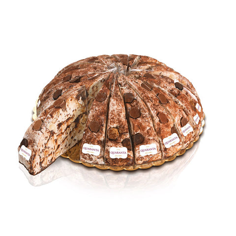 QUARANTA Mixed Chocolate Soft Nougat Cake Slice