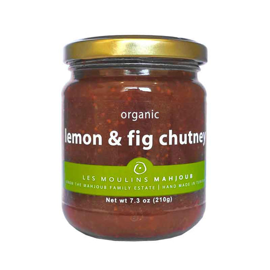 Moulins Mahjoub organic lemon and fig chutney 210g