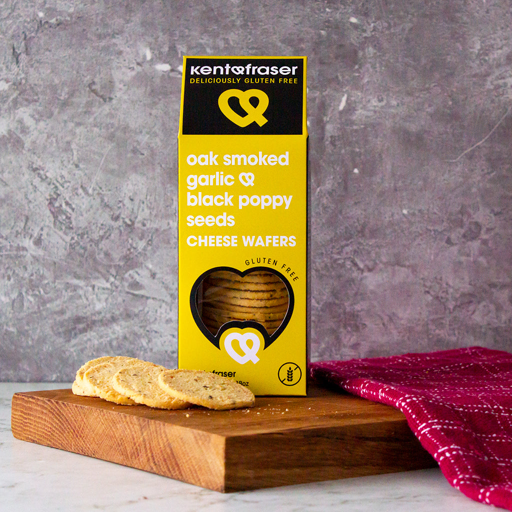 Kent & Fraser Gluten Free Oak-Smoked Garlic and Black Poppy Seed 110g
