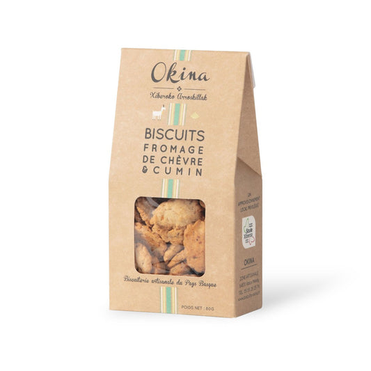 OKINA Goats Cheese & Cumin 80g Box