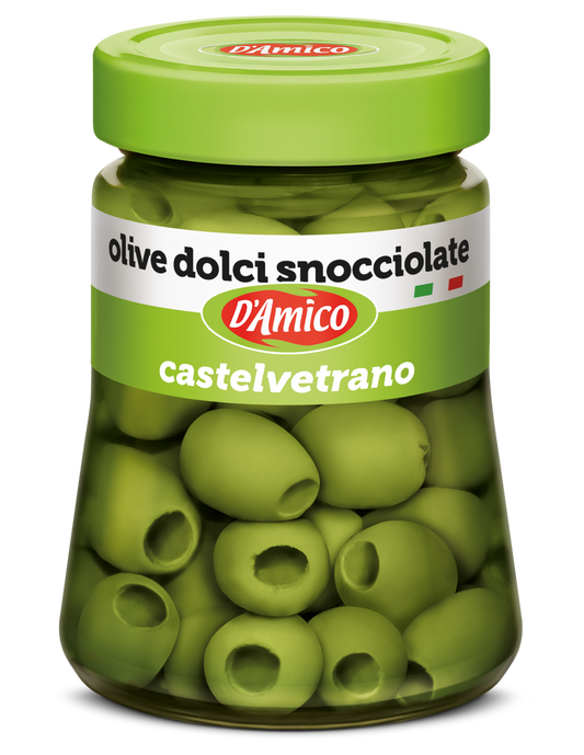 D'Amico Olive Dolci Snocciolate di Castelvetrano 290g
