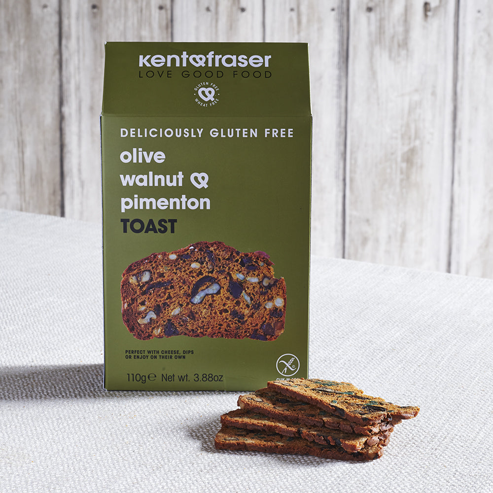 Kent & Fraser Gluten Free Olive, Walnut and Pimenton Toast 110g