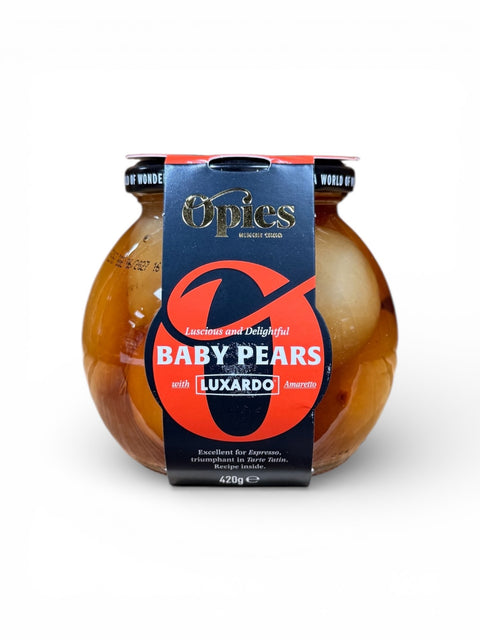 OPIES Pears with Luxardo Amaretto