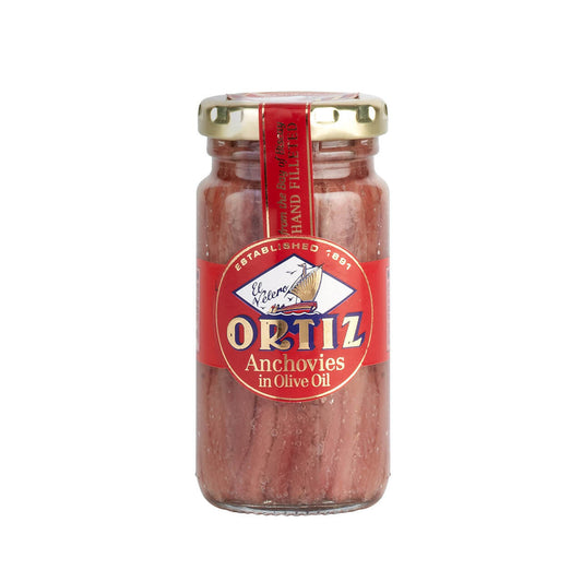 Ortiz Salted Anchovy Fillets 95g Jar