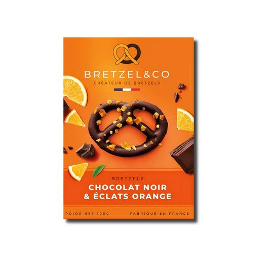 Bretzel&Co Dark Chocolate Pretzels with Orange 100g
