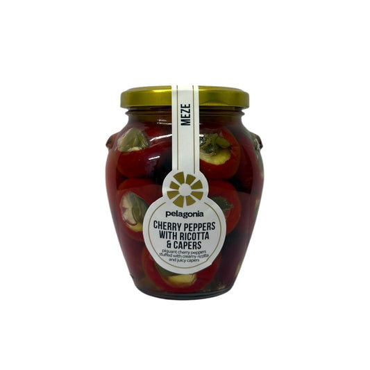 Pelagonia Cherry Peppers with Ricotta & Capers 280g