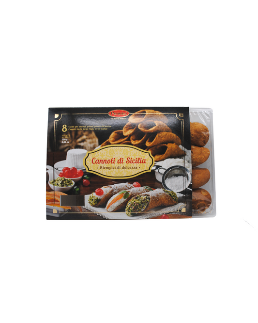 Pennisi Cannoli di Sicilia eight large empty cannoli shells 250g tray