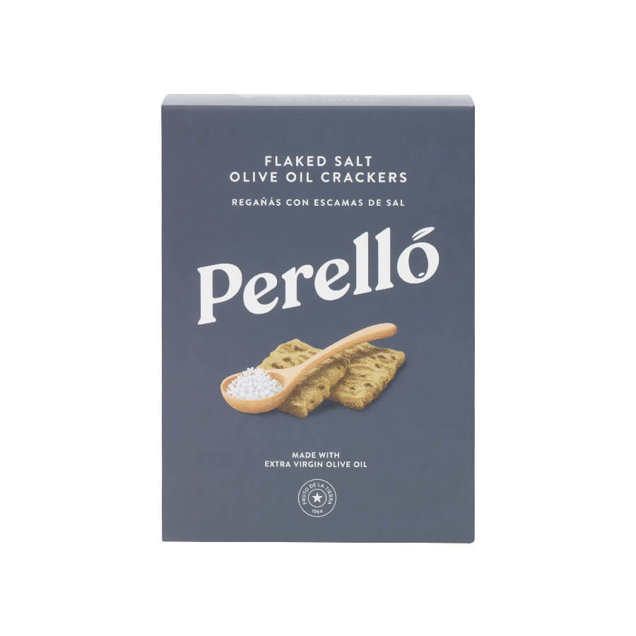 Perelló Flaked Salt & Olive Oil Regañás Crackers 150g