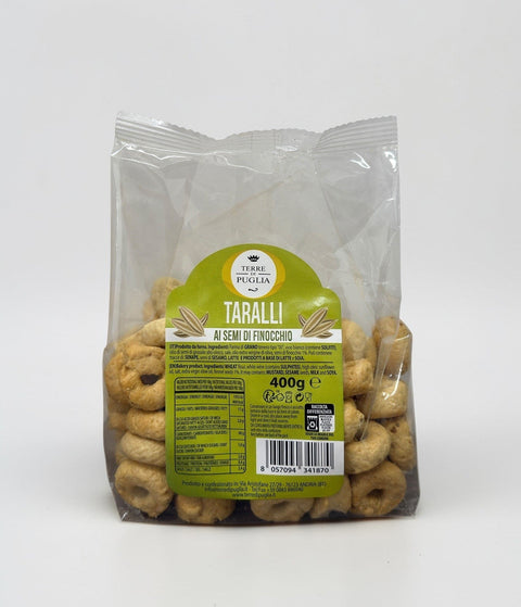 TERRE DI PUGLIA Fennel Seeds Taralli 400g