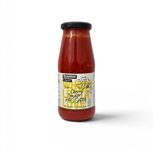 Realfoods Organic Blushed Cherry Tomatoes Passata