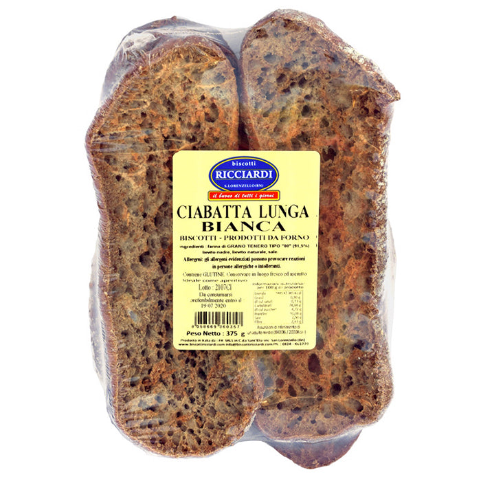 RICCIARDI Dry White Ciabatta 375g