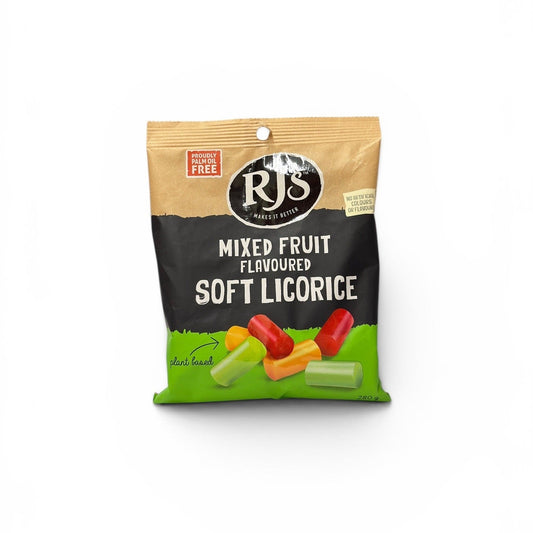 RJ's Natural Mixed Fruit Soft Liquorice 280g