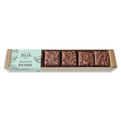 MAISON PECOU Milk Chocolate Hazelnut Rochers 80g