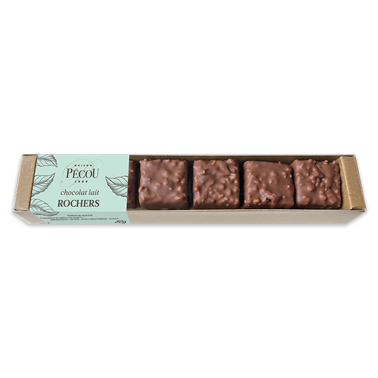 MAISON PECOU Milk Chocolate Hazelnut Rochers 80g