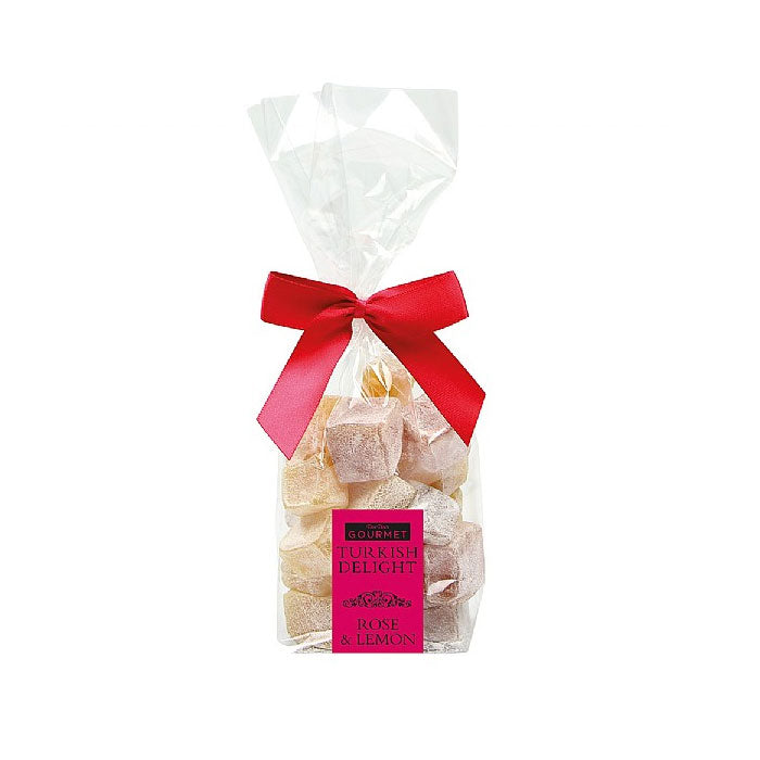 BonBon Gourmet Rose and Lemon Turkish Delight Gift Bag 220g