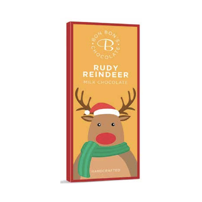 BonBon Christmas Chocolate Bar Rudy Reindeer design