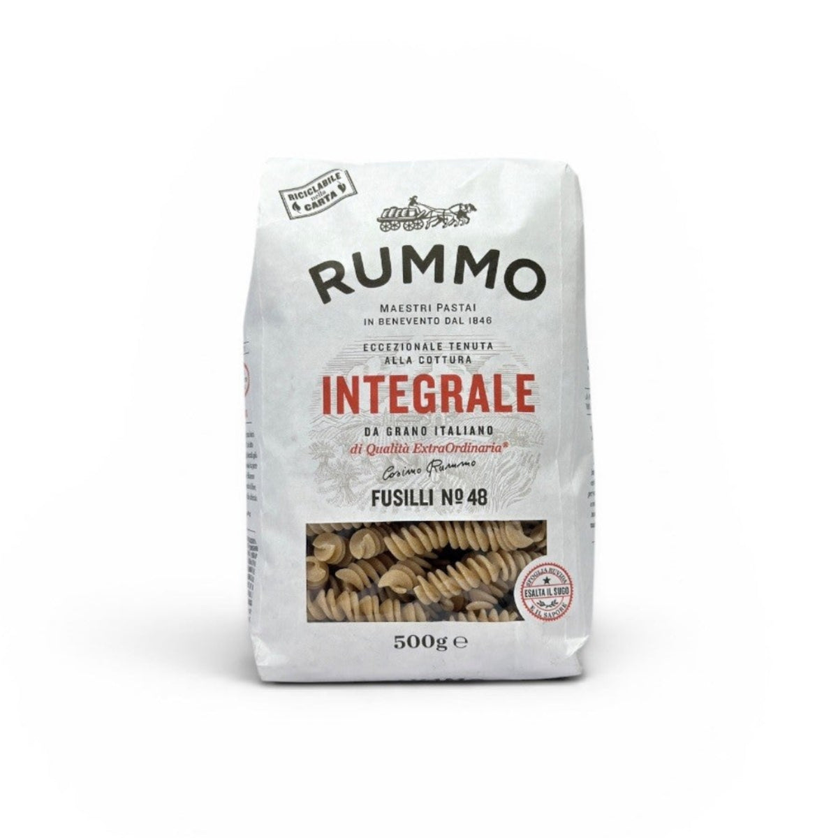 Rummo Wholemeal Organic Fusilli 500g