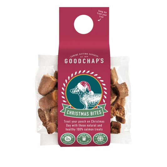 GOODCHAP'S Salmon Festive Dog Treats 60g