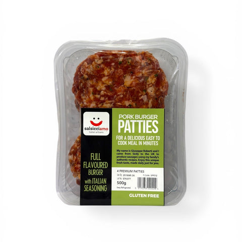 Salsicciamo Pork Patties with Italian Seasoning