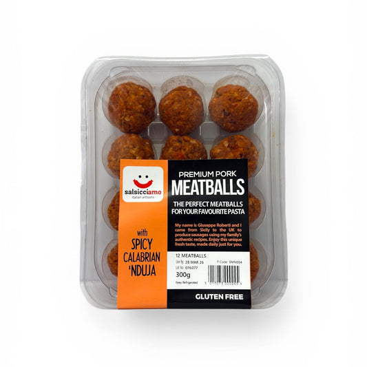 Salsicciamo Pork Meatballs with Spicy Calabrian N'Duja 300g