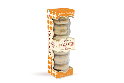 CUORENERO Salted Caramel Macarons 6pc 84g