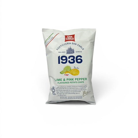San Carlo Lime & Pink Pepper Crisps 50g