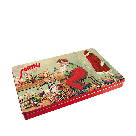 SORINI Santa's Lab Tin with Chocolate Cream & Cereal