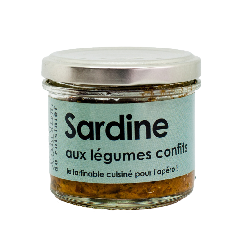 L’ATELIER DU CUISINIER Sardine with preserved vegetables 80g Jar