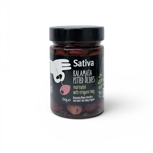 Sativa Kalamata Pitted Olives with Oregano 350g