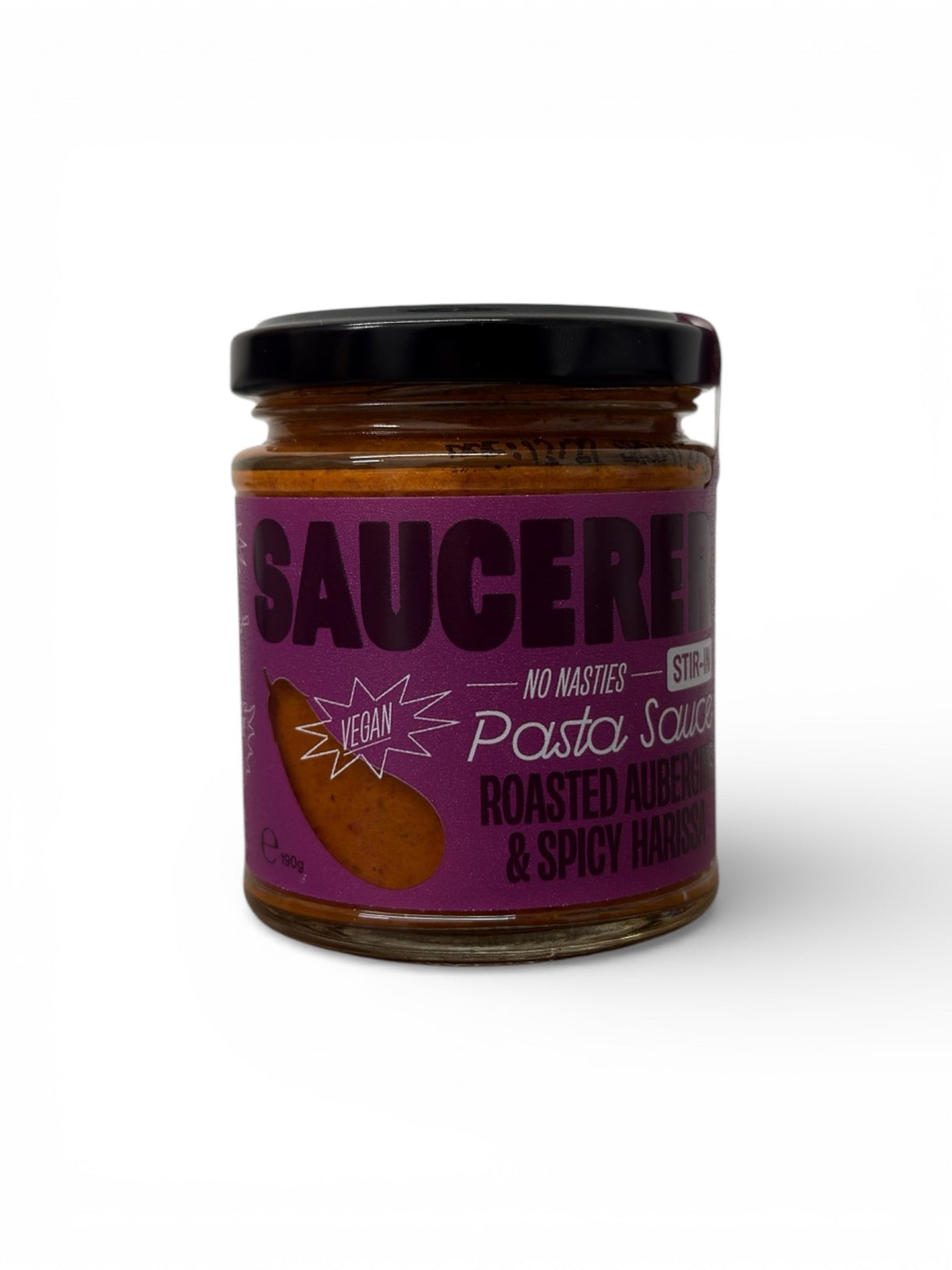 Saucerer Pasta Sauce Roasted Aubergine & Spicy Harissa