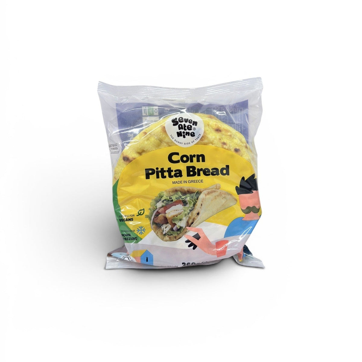 Seven Ate Nine Corn Pitta Bread