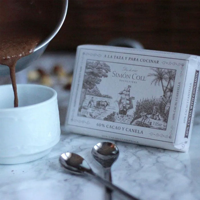 Simon Coll Chocolate A La Taza 60% Drinking Chocolate Bar 200g