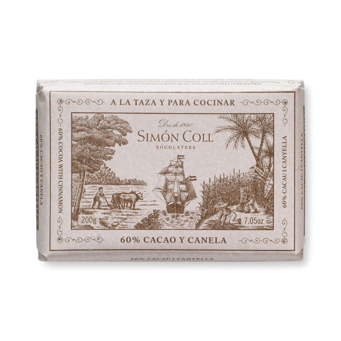 Simon Coll Chocolate A La Taza 60% Drinking Chocolate Bar 200g