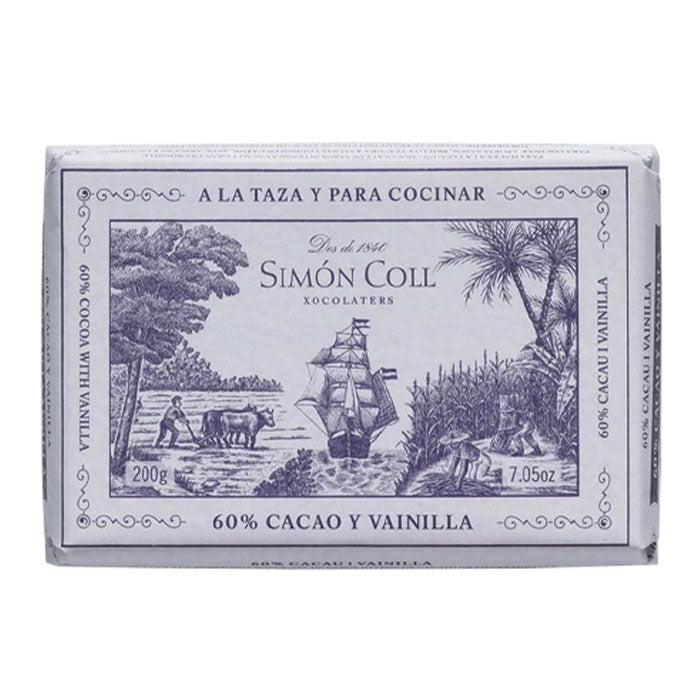 Simon Coll Chocolate A La Taza 60% Drinking Chocolate Bar 200g