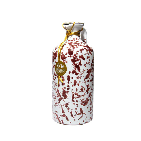 MANCO 100% Italian Extra Virgin Olive Oil in Fantasia Terracotta Pot