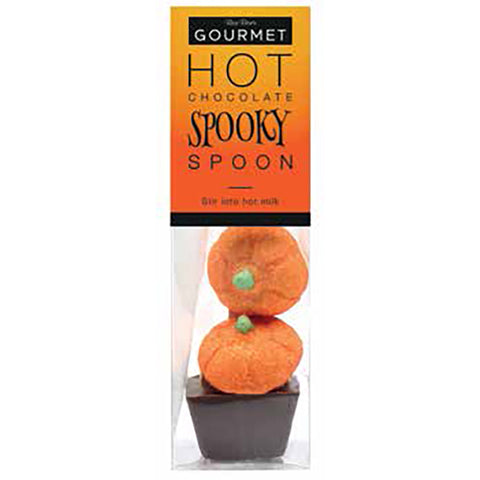 SPOOKY SPOONS Milk Chocolate Spoon with Pumpkin Mallows 40g