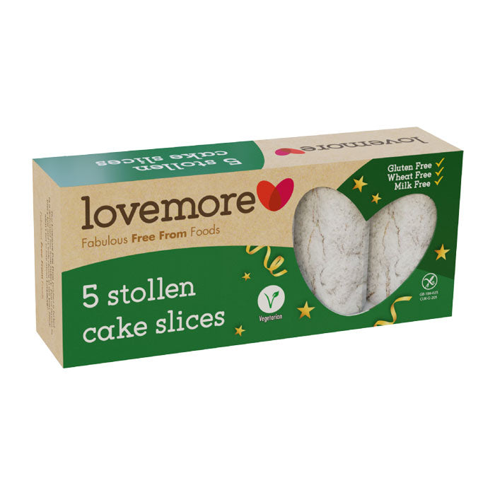 Lovemore 5 Gluten-Free Stollen Cake Slices 240g