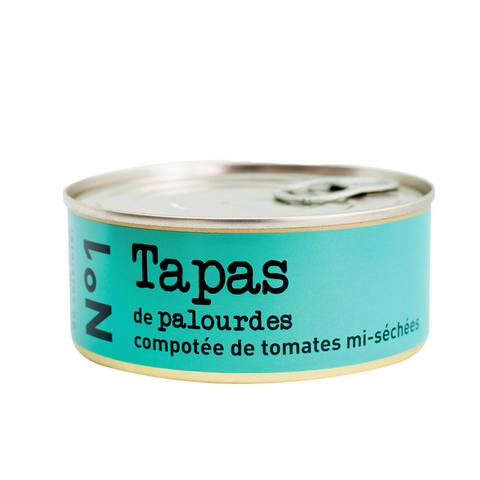 L’ATELIER DU CUISINIER N°1 Tapas - clams with a semi-dried tomato compote 215g Tin