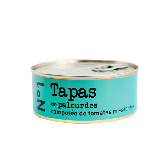 L’ATELIER DU CUISINIER N°1 Tapas - clams with a semi-dried tomato compote 215g Tin